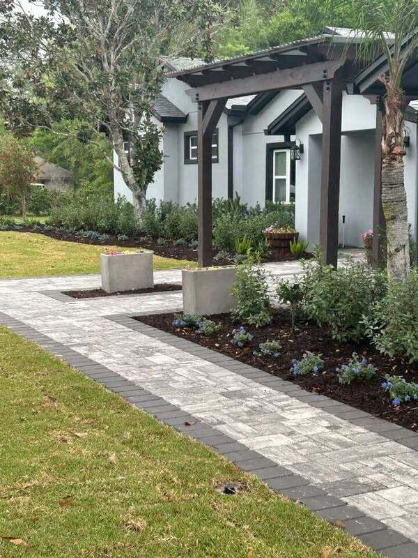 Paver walkway installation